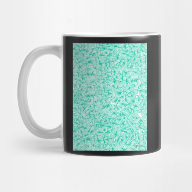 Abstract Pattern Turquoise by CatCoq